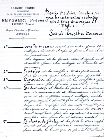 Premire page du premier devis