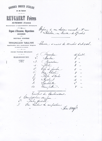 Page du cinquime devis