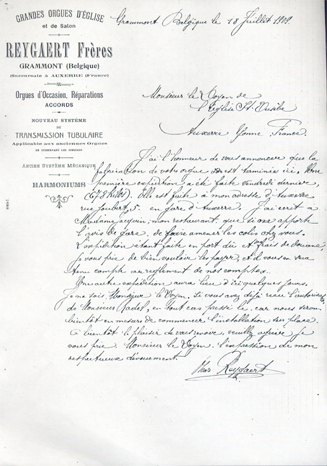 Premire livraison de matriel